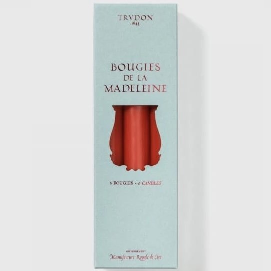 Bougies de la Madeleine - Rouge vif - x6